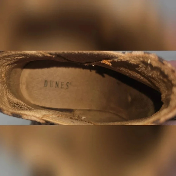 Dunes Women's Zoe Leopard Print Faux Suede Ankle Wedge Booties Size 8.5 W - Picture 12 of 15